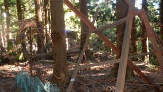 大杉山の山名標